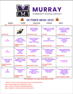 October Menu 2025